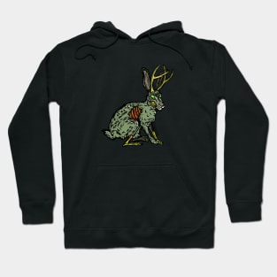 Yellowstone Zombie Jackalope Legendary Wild Animal Hoodie